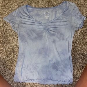 Blue tie dye shirt